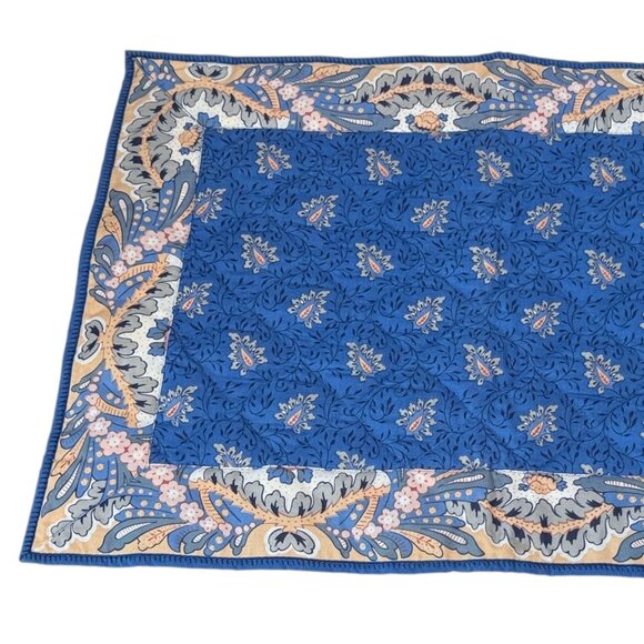 PIERRE DEUX French Country Placemat Campano Blue Quilted Cotton NWT - Picture 6 of 8
